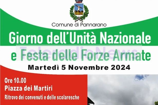 Pannarano (BN). Martedì 5 novembre Giornata dell’Unità Nazionale e Festa delle Forze Armate