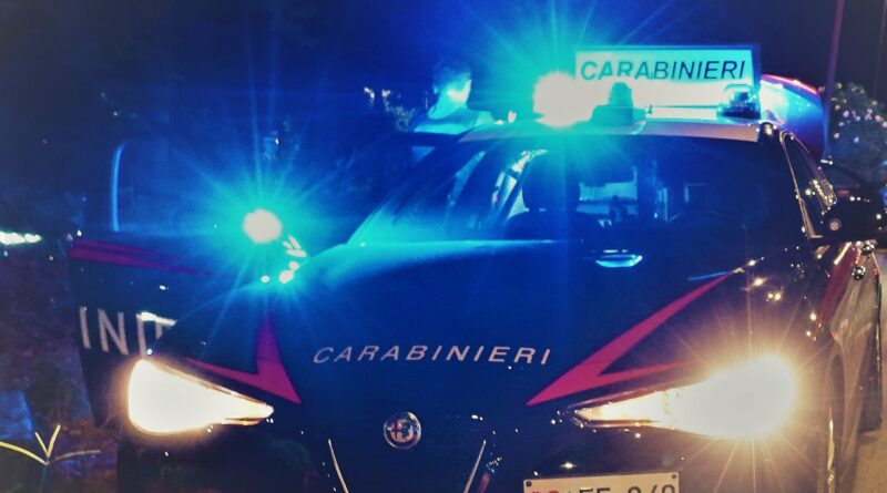 SERVIZIO COORDINATO DI CONTROLLO DEL TERRITORIO DA PARTE DEI CARABINIERI. IL BILANCIO E’ DI 2 ARRESTI E UNA DENUNCIA A PIEDE LIBERO.