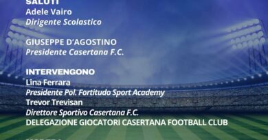 “Sport di Classe”: il tour della Casertana comincia al Liceo “Manzoni