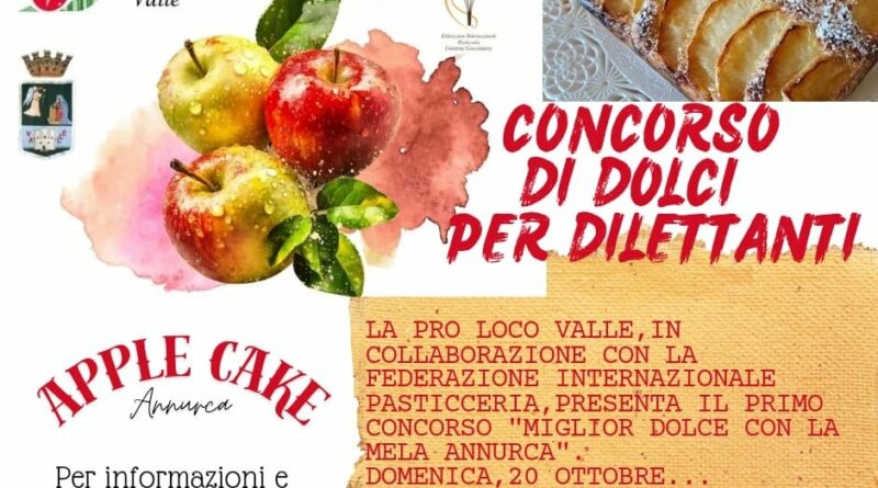 Valle di Maddaloni, Contest “Miglior Dolce con la Mela Annurca 2024” alla Festa della Mela