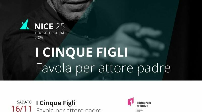 Marcianise. Per la rassegna di teatro indipendente “Nice 25, “I cinque figli – favola per attore padre”