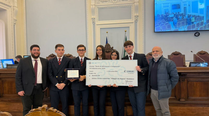 Premio “Storie di Alternanza e Competenze”: l’istituto Tecnico “Villaggio dei Ragazzi” sul podio.