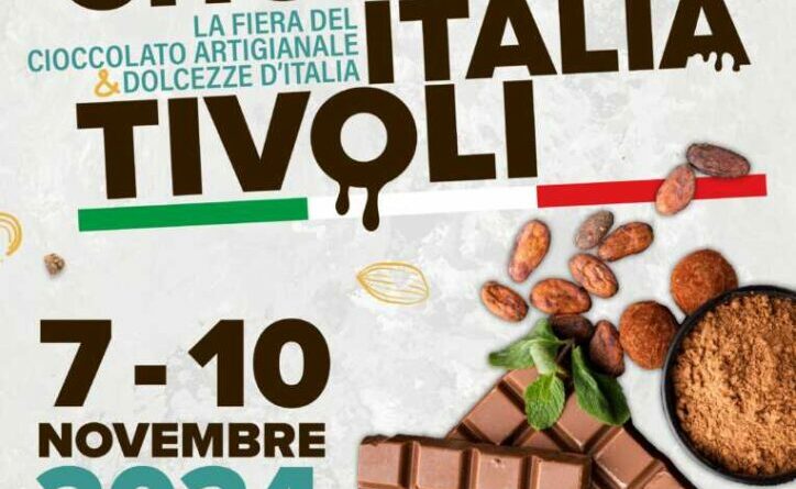 Tappa a Tivoli per Choco Italia. L’antica città romana si veste di dolcezza